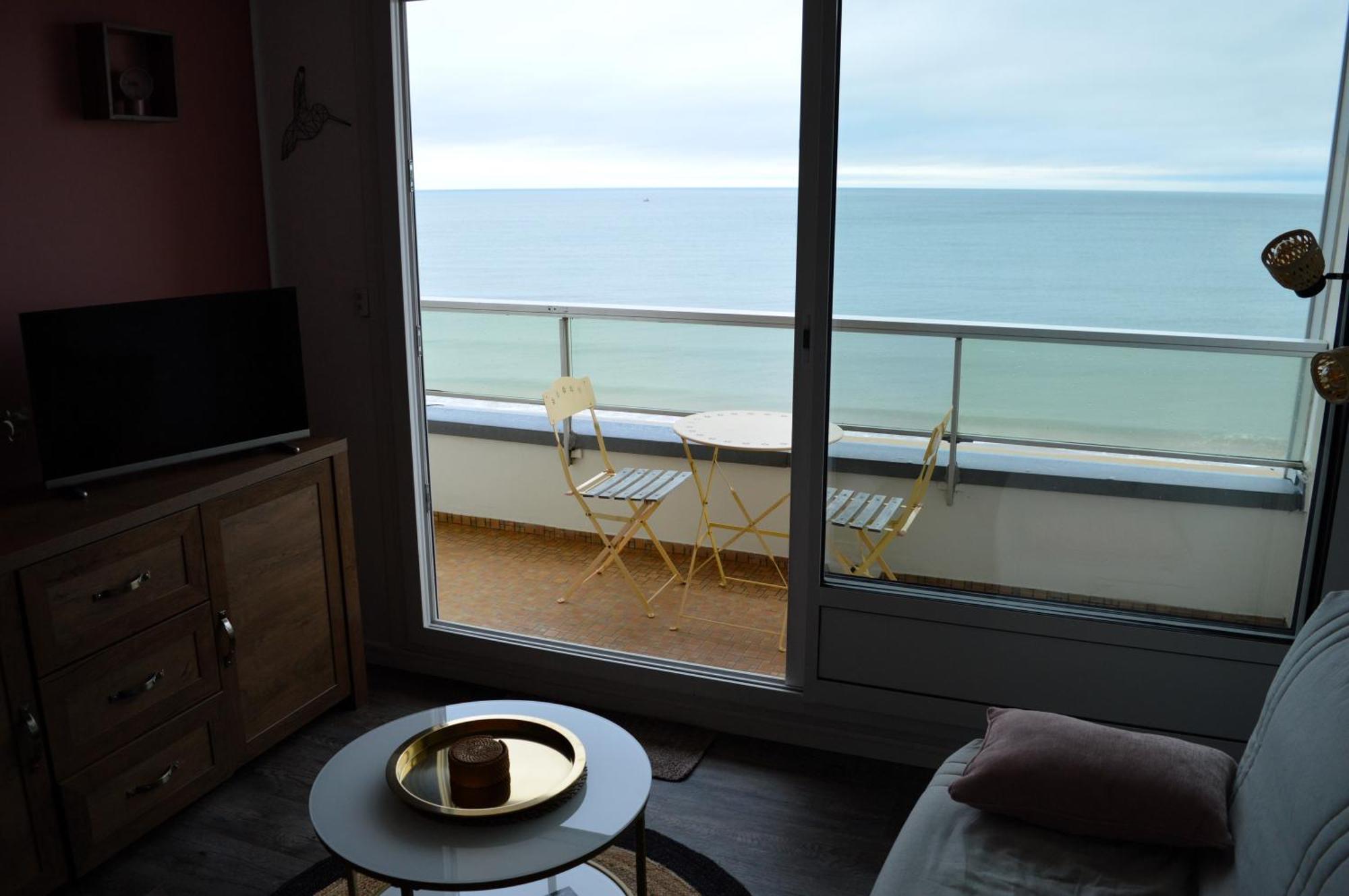L'Esperluette - Magnifique Vue Mer Et Balcon Courseulles-sur-Mer Exterior foto