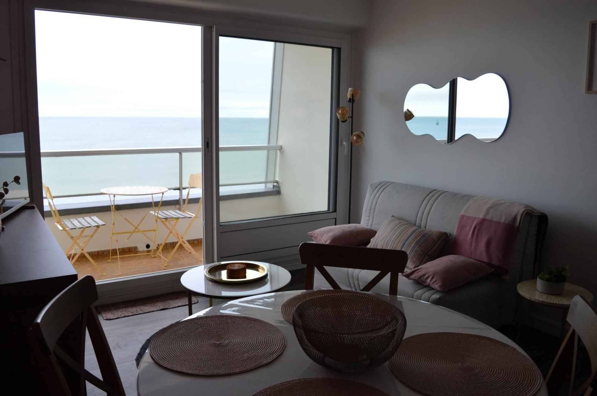 L'Esperluette - Magnifique Vue Mer Et Balcon Courseulles-sur-Mer Exterior foto